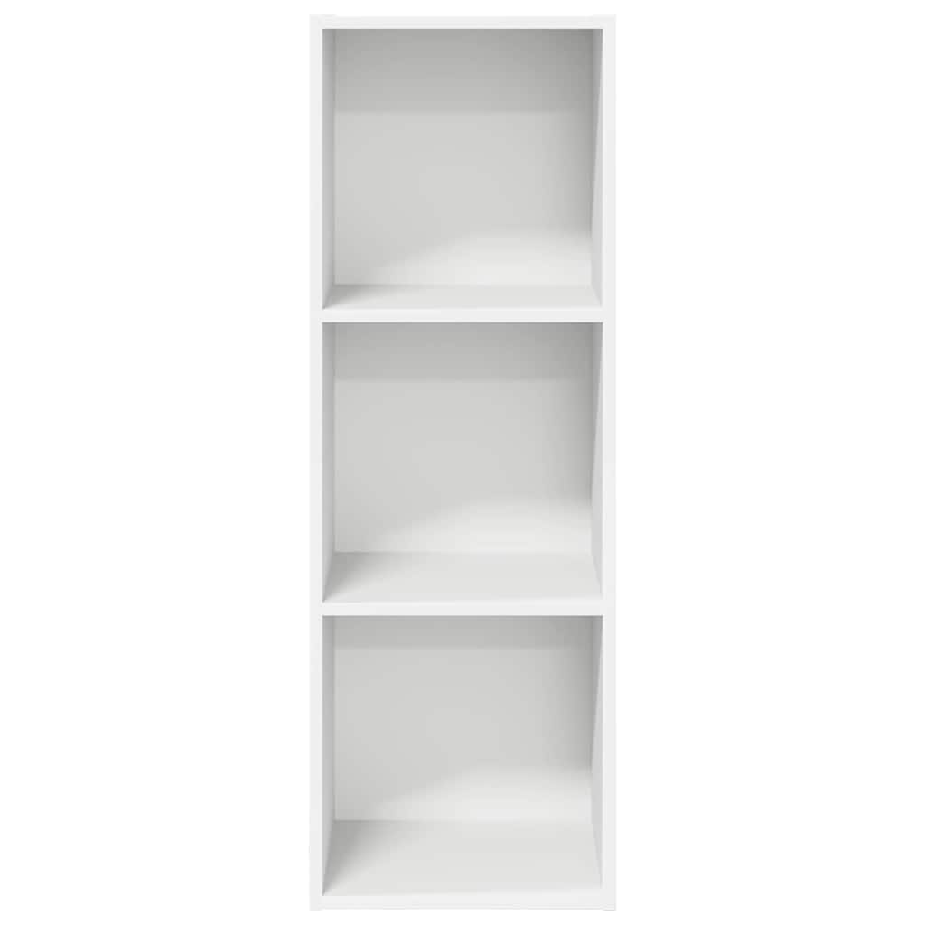 vidaXL Wisząca szafka pod TV, biała, 37x37x107 cm