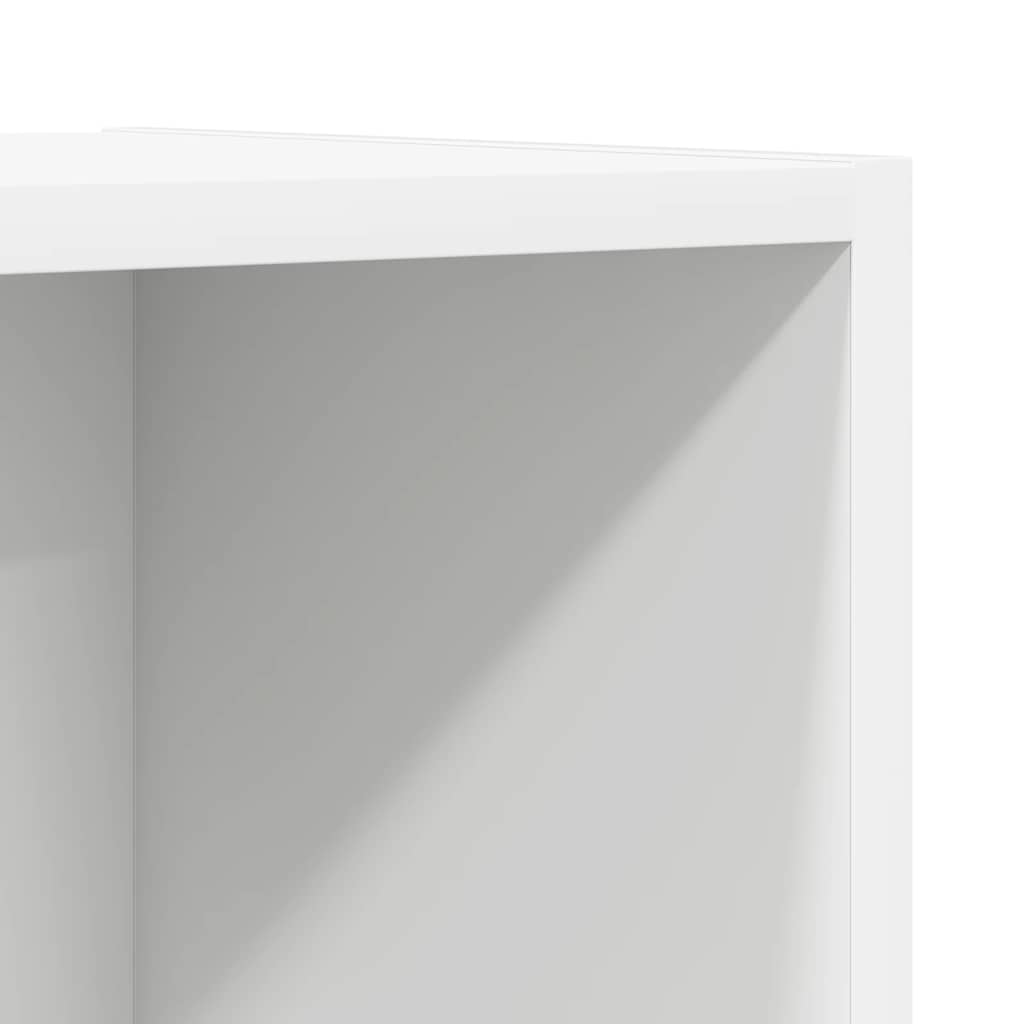 vidaXL Wisząca szafka pod TV, biała, 37x37x107 cm