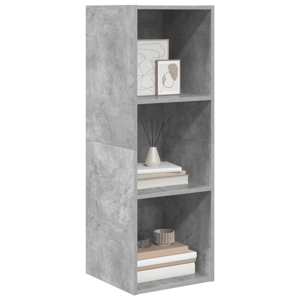 vidaXL Wisząca szafka pod TV, szarość betonu, 37x37x107 cm