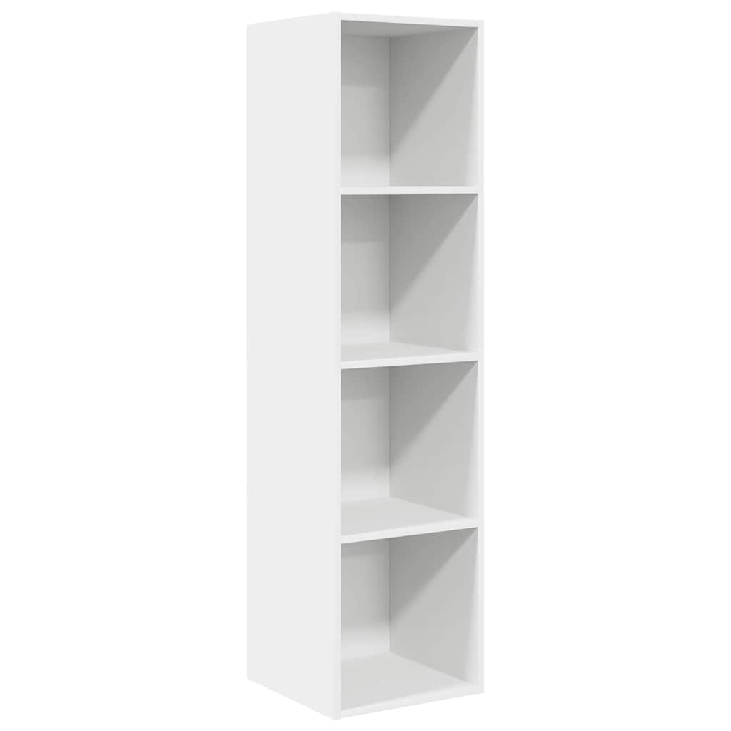vidaXL Wisząca szafka TV, biała, 37x37x142,5 cm