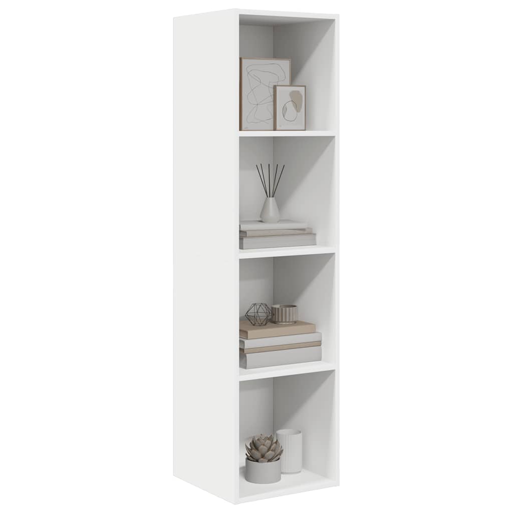 vidaXL Wisząca szafka TV, biała, 37x37x142,5 cm
