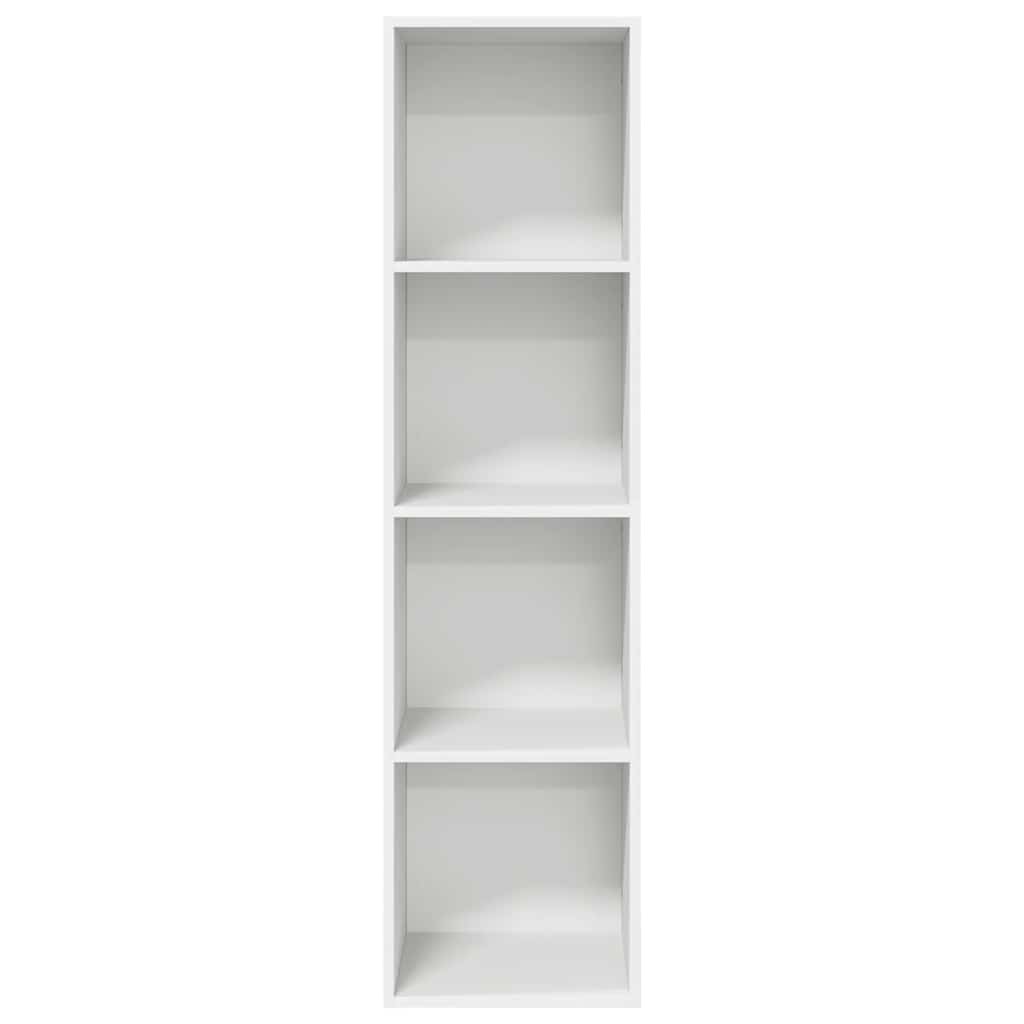 vidaXL Wisząca szafka TV, biała, 37x37x142,5 cm