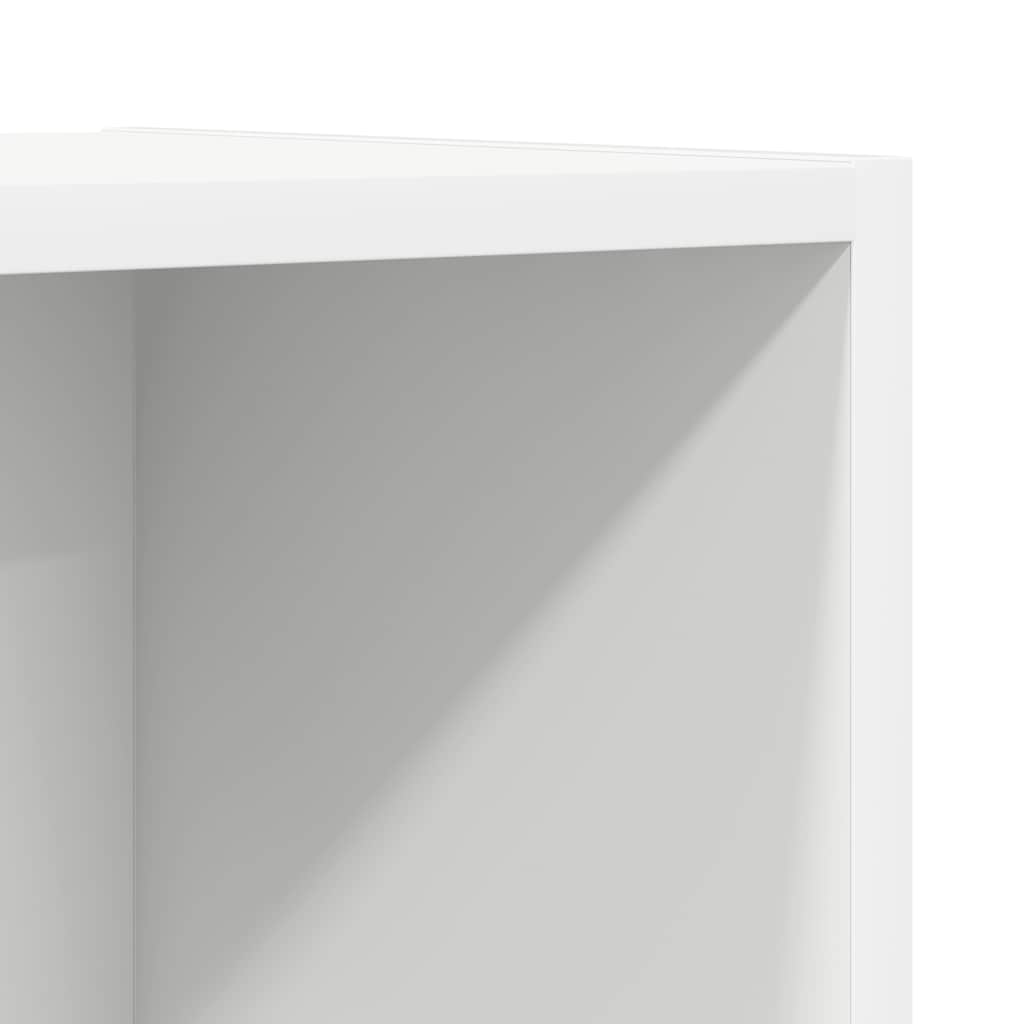 vidaXL Wisząca szafka TV, biała, 37x37x142,5 cm