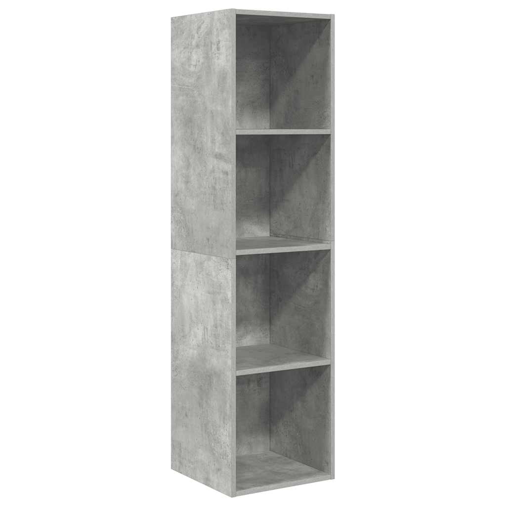 vidaXL Wisząca szafka TV, szarość betonu, 37x37x142,5 cm