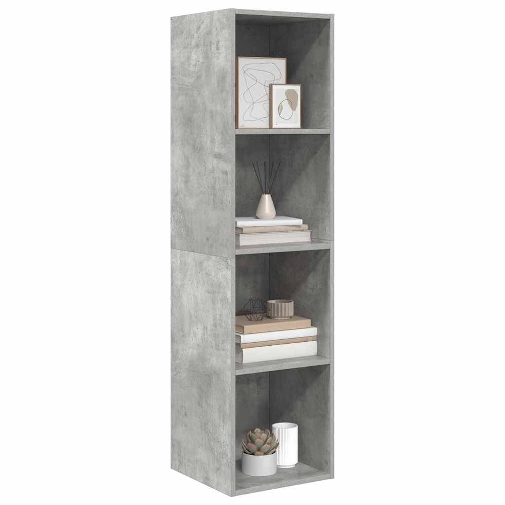 vidaXL Wisząca szafka TV, szarość betonu, 37x37x142,5 cm