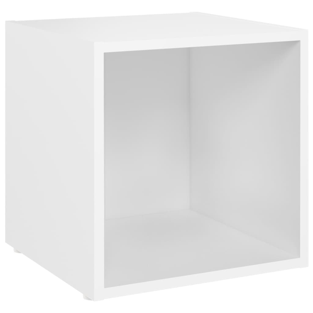 vidaXL Szafki pod TV 2 szt., białe 37x35x37 cm materiał drewnopochodny