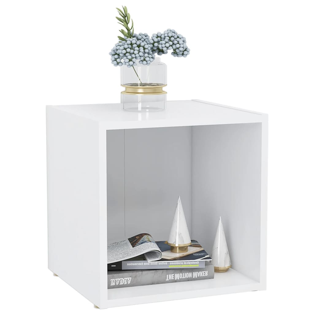 vidaXL Szafki pod TV 2 szt., białe 37x35x37 cm materiał drewnopochodny