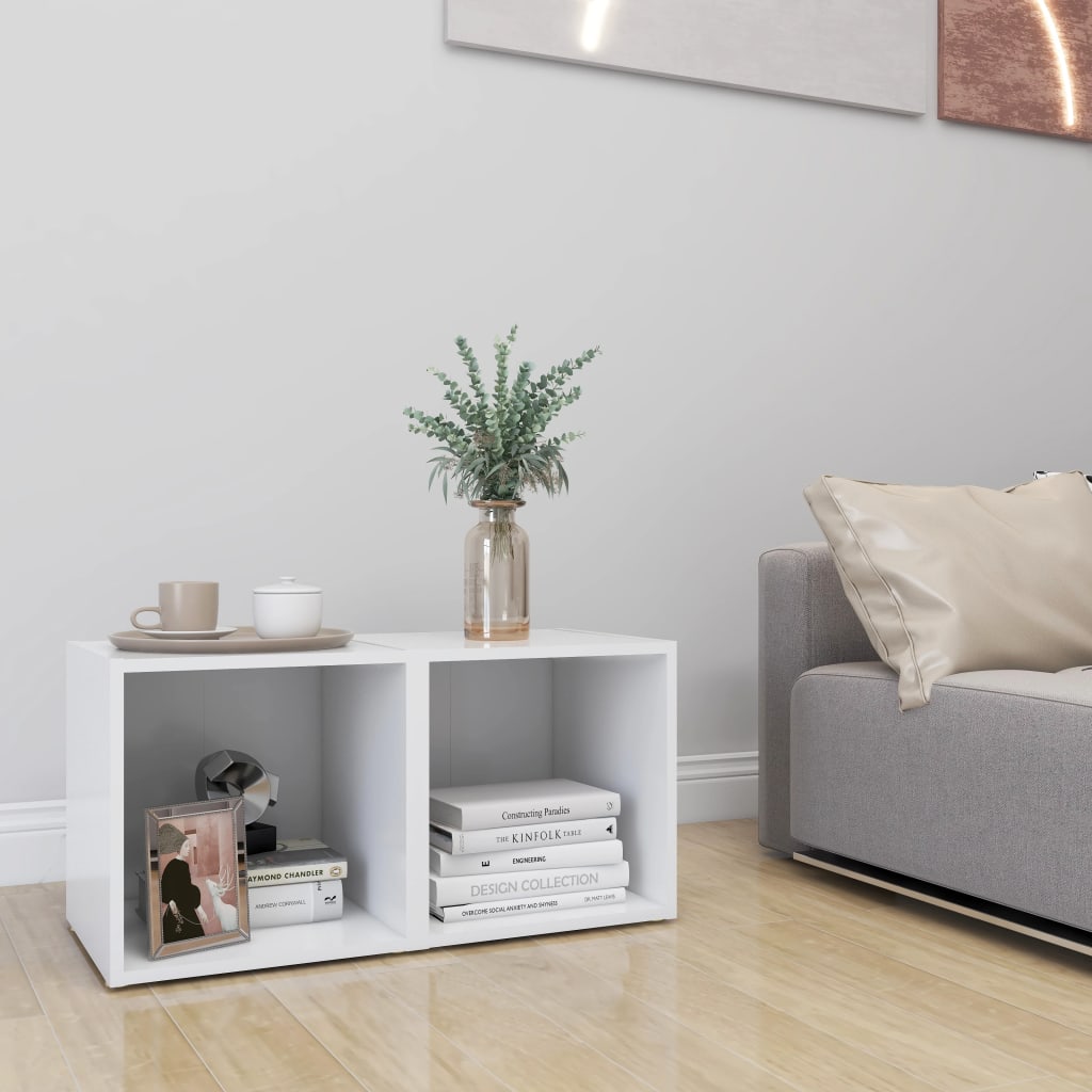 vidaXL Szafki pod TV 2 szt., białe 37x35x37 cm materiał drewnopochodny