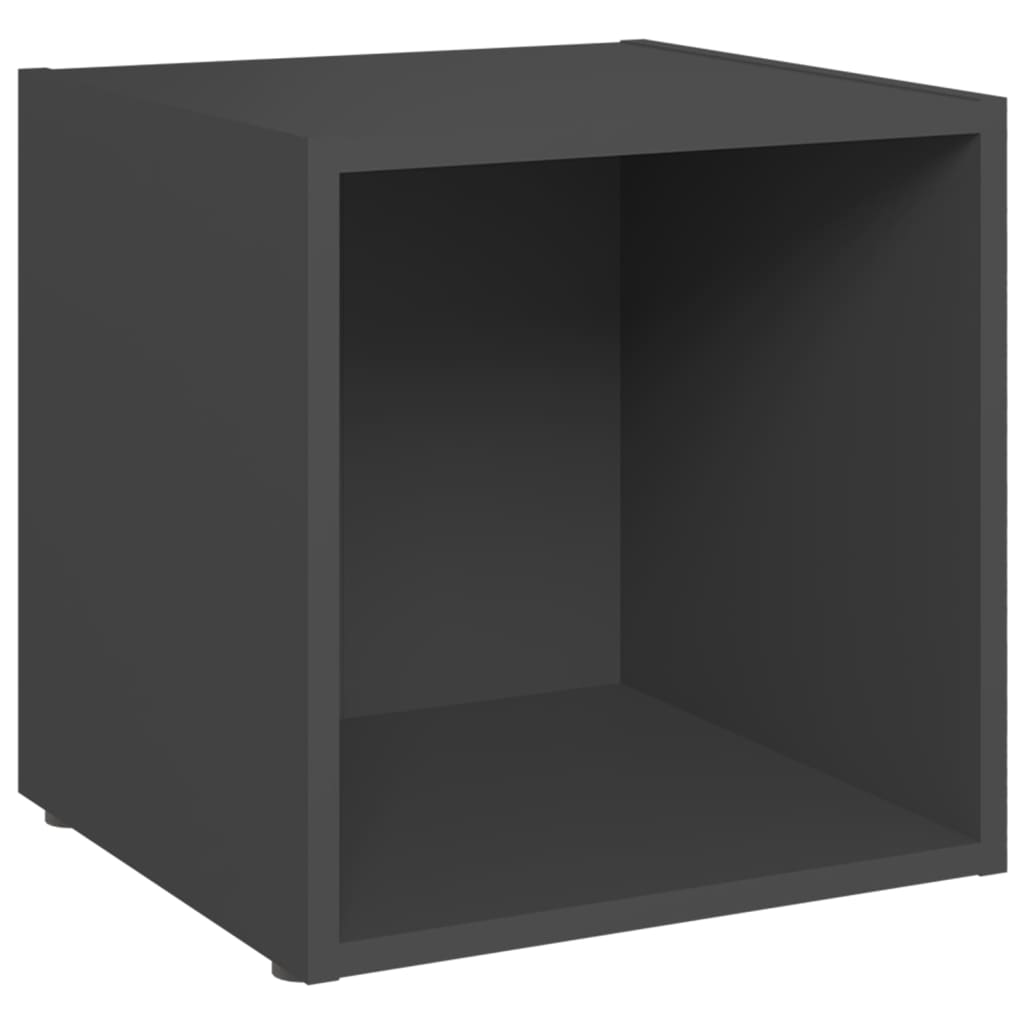 vidaXL Szafki pod telewizor, 2 szt., szare, 37x35x37 cm