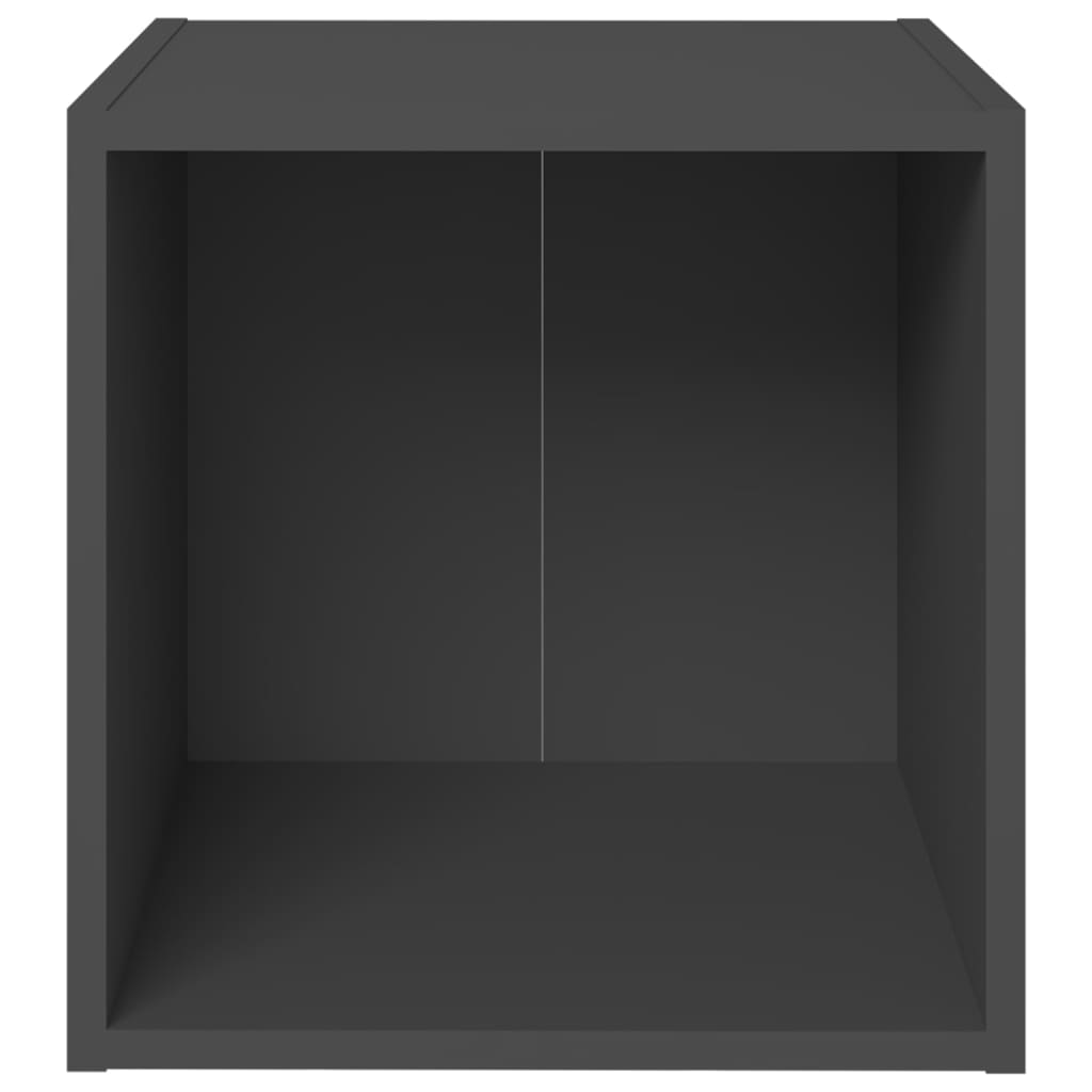 vidaXL Szafki pod TV 4 szt., szare 37x35x37 cm materiał drewnopochodny