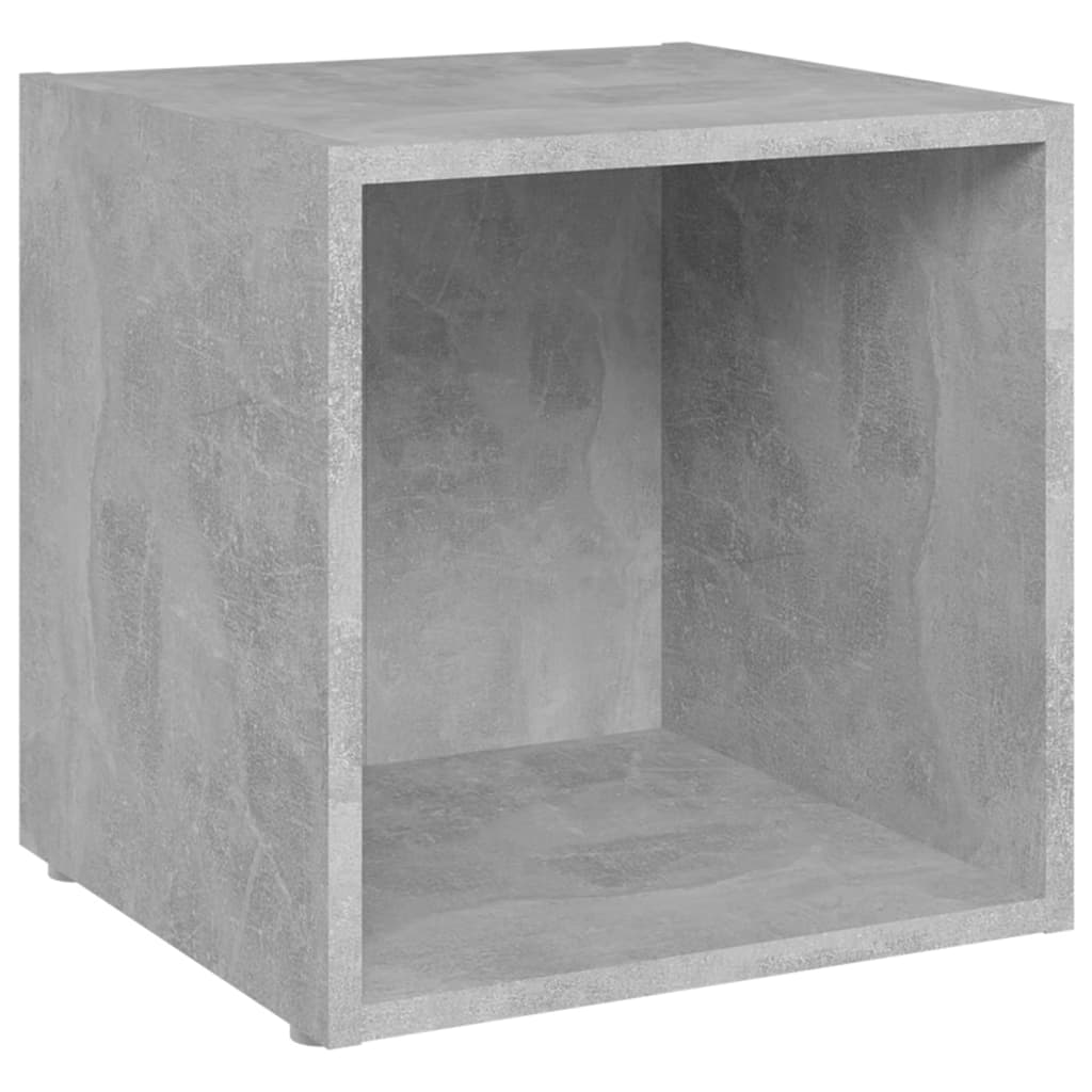 vidaXL Szafki pod TV, 2 szt., szarość betonu, 37x35x37 cm
