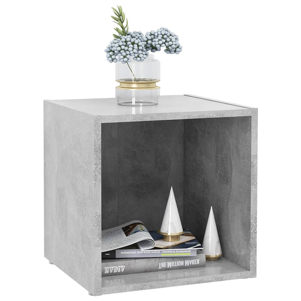 vidaXL Szafki pod TV, 4 szt., szarość betonu, 37x35x37 cm