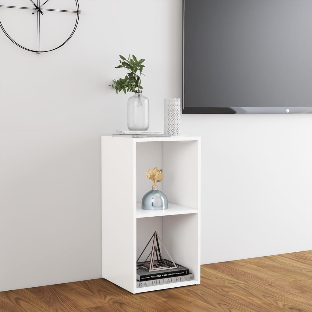 vidaXL Szafka pod TV, biała, 72x35x36,5 cm, materiał drewnopochodny