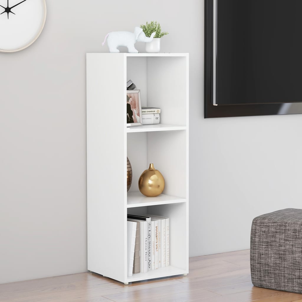 vidaXL Szafka pod TV, biała, 107x35x37 cm, materiał drewnopochodny