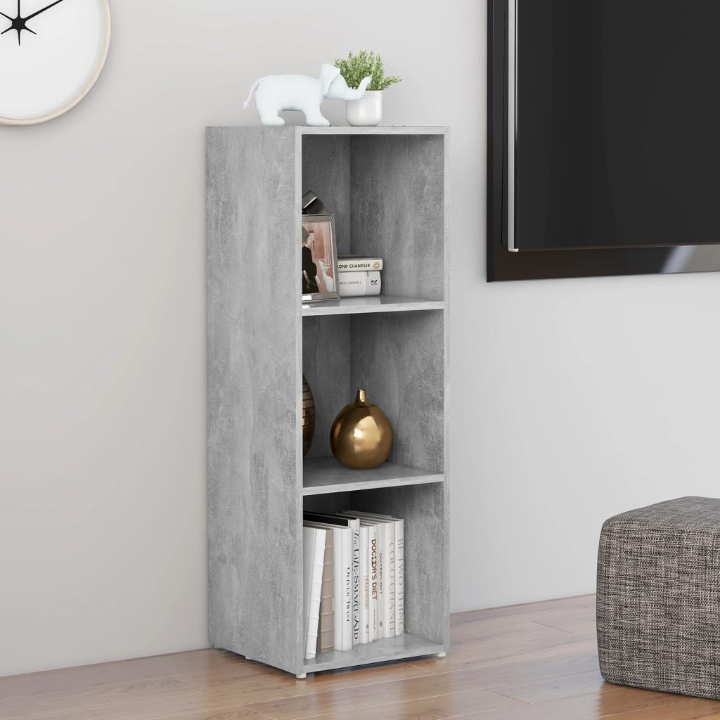 vidaXL Szafka pod TV, szarość betonu, 107x35x37 cm