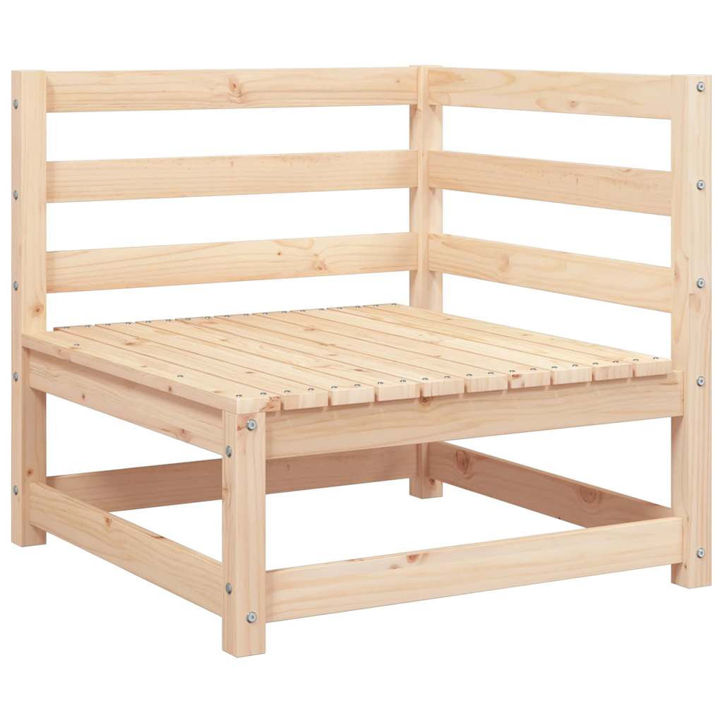 vidaXL Ogrodowa sofa narożna, lite drewno sosnowe