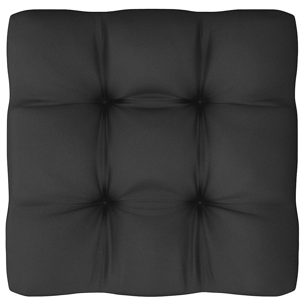 vidaXL Ogrodowa sofa środkowa z antracytowymi poduszkami, białe drewno