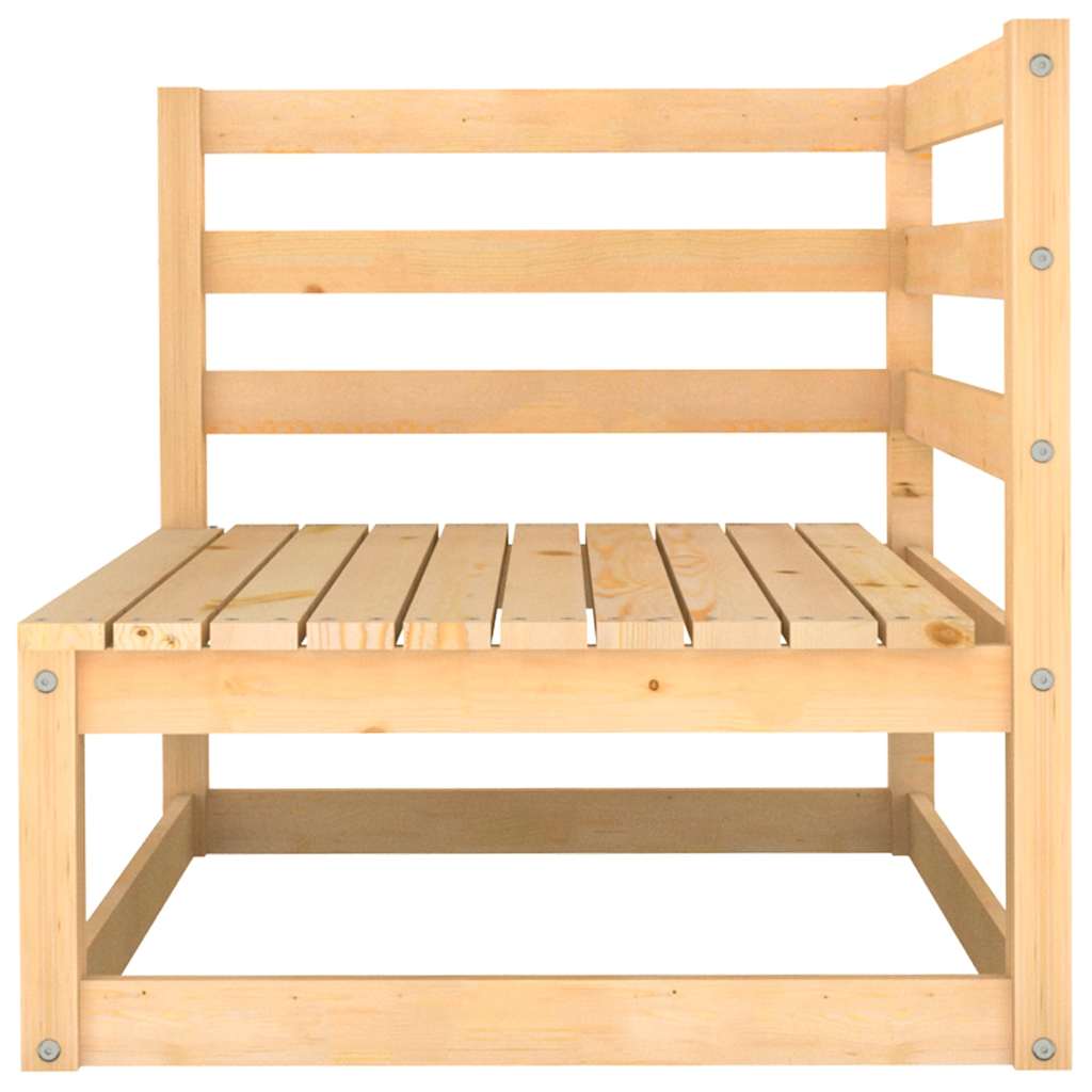 vidaXL 2-osobowa sofa ogrodowa z poduszkami, lite drewno sosnowe