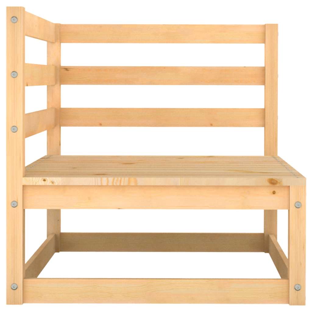vidaXL 2-osobowa sofa ogrodowa z poduszkami, lite drewno sosnowe
