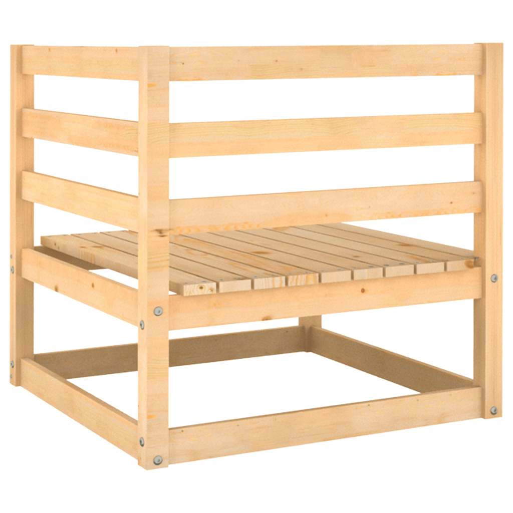 vidaXL 2-osobowa sofa ogrodowa z poduszkami, lite drewno sosnowe