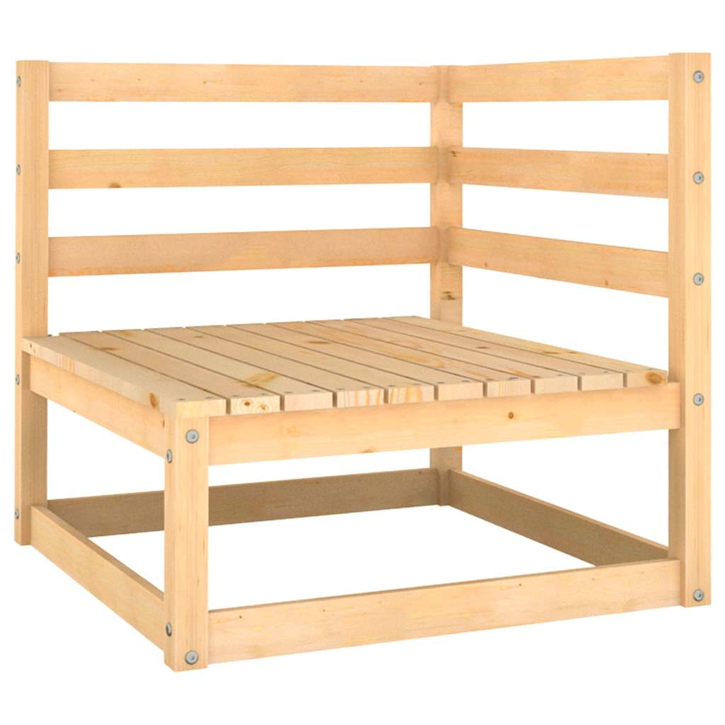 vidaXL 2-osobowa sofa ogrodowa z poduszkami, lite drewno sosnowe