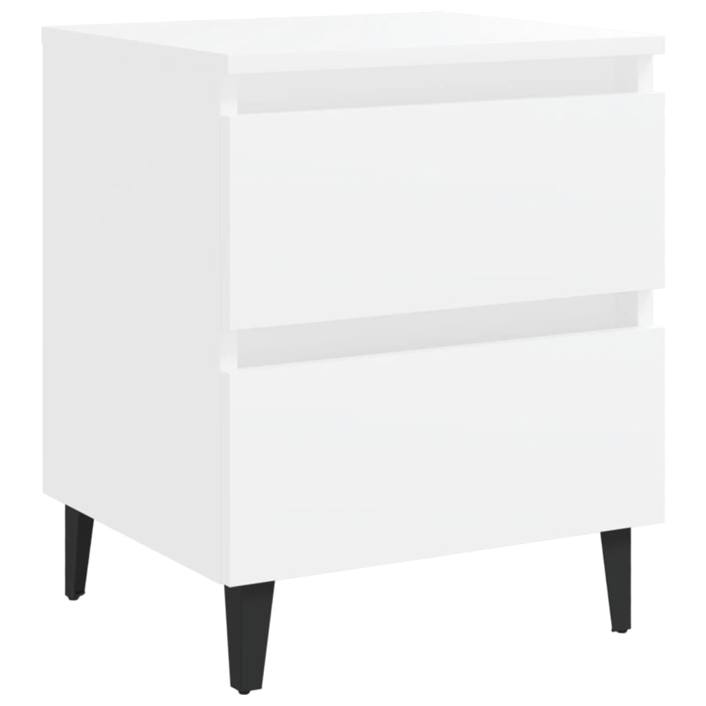 vidaXL Szafki nocne, 2 szt., białe 40x35x50 cm materiał drewnopochodny