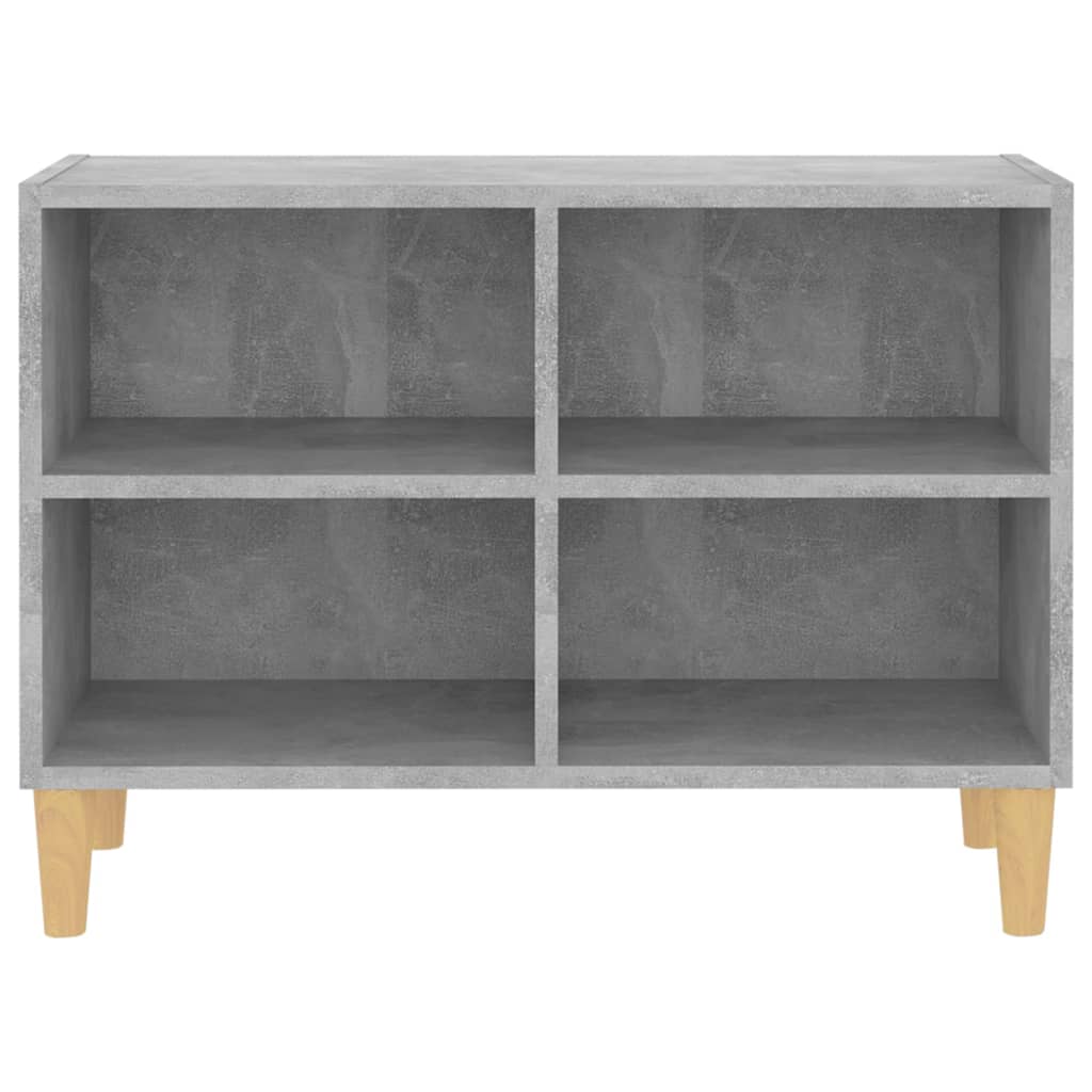 vidaXL Szafka TV z drewnianymi nóżkami, szarość betonu, 69,5x30x50 cm