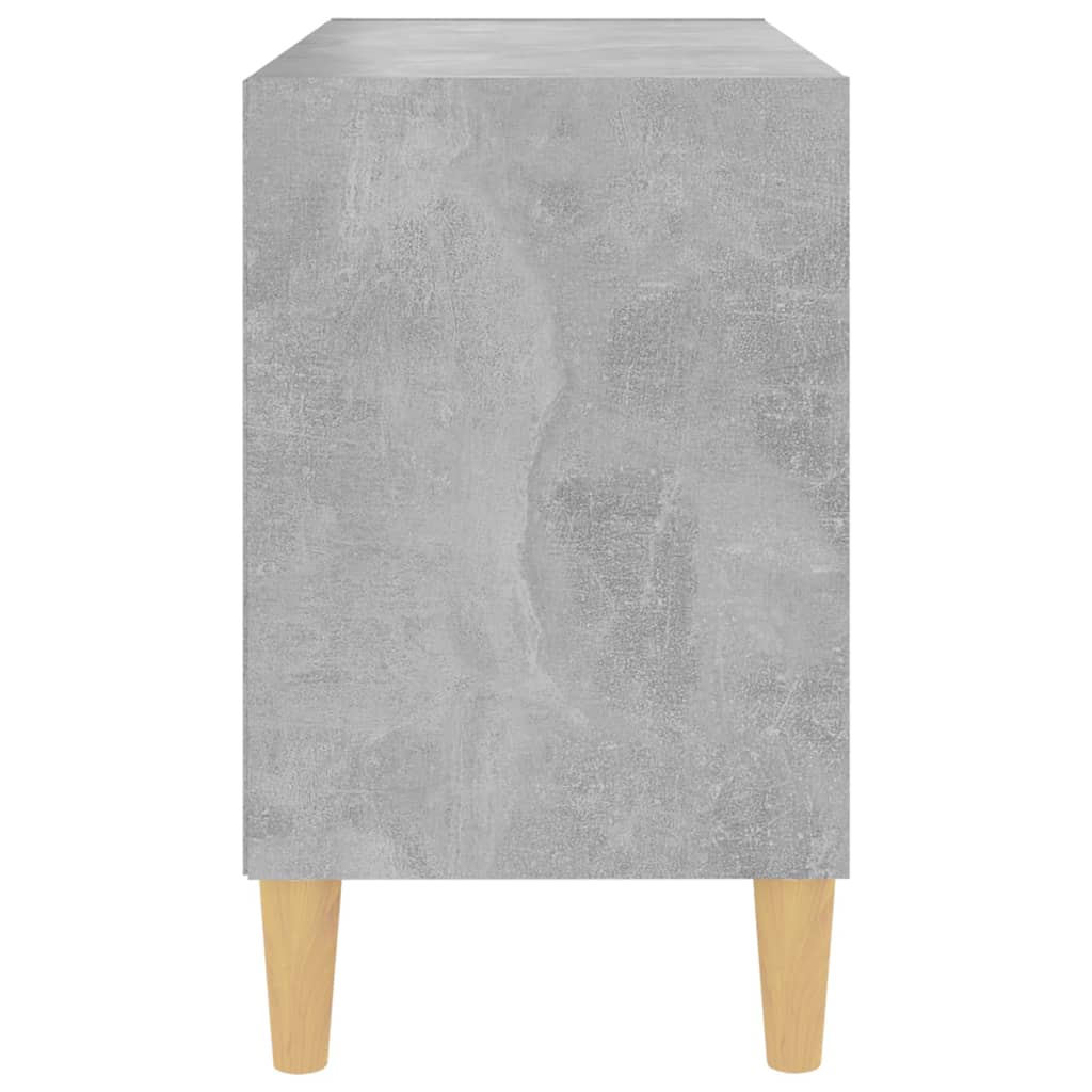 vidaXL Szafka TV z drewnianymi nóżkami, szarość betonu, 69,5x30x50 cm