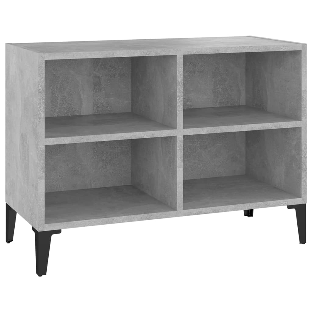 vidaXL Szafka TV z metalowymi nóżkami, szarość betonu, 69,5x30x50 cm