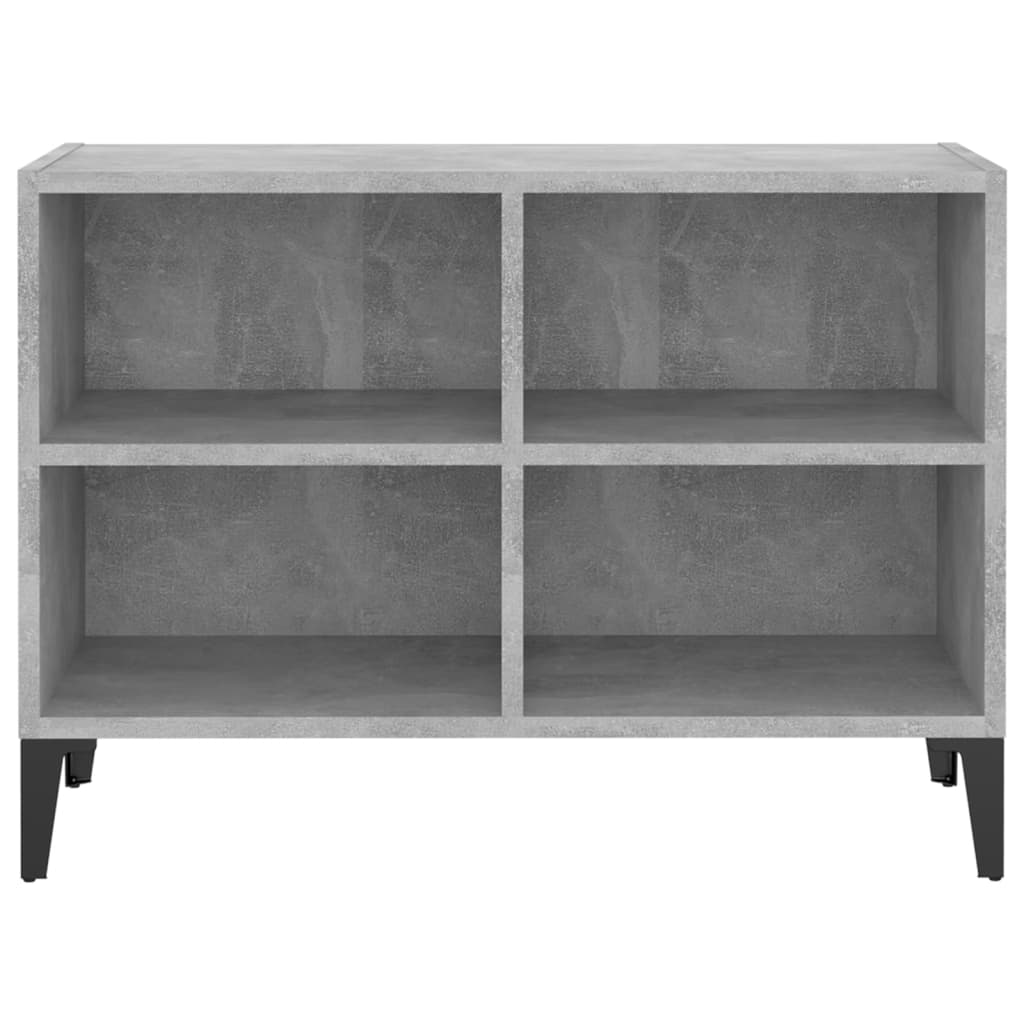 vidaXL Szafka TV z metalowymi nóżkami, szarość betonu, 69,5x30x50 cm
