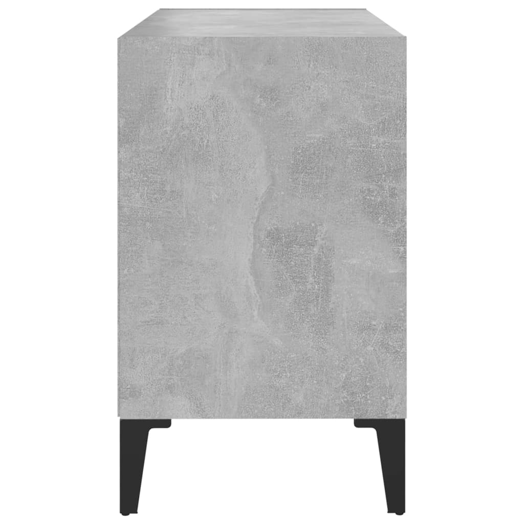 vidaXL Szafka TV z metalowymi nóżkami, szarość betonu, 69,5x30x50 cm
