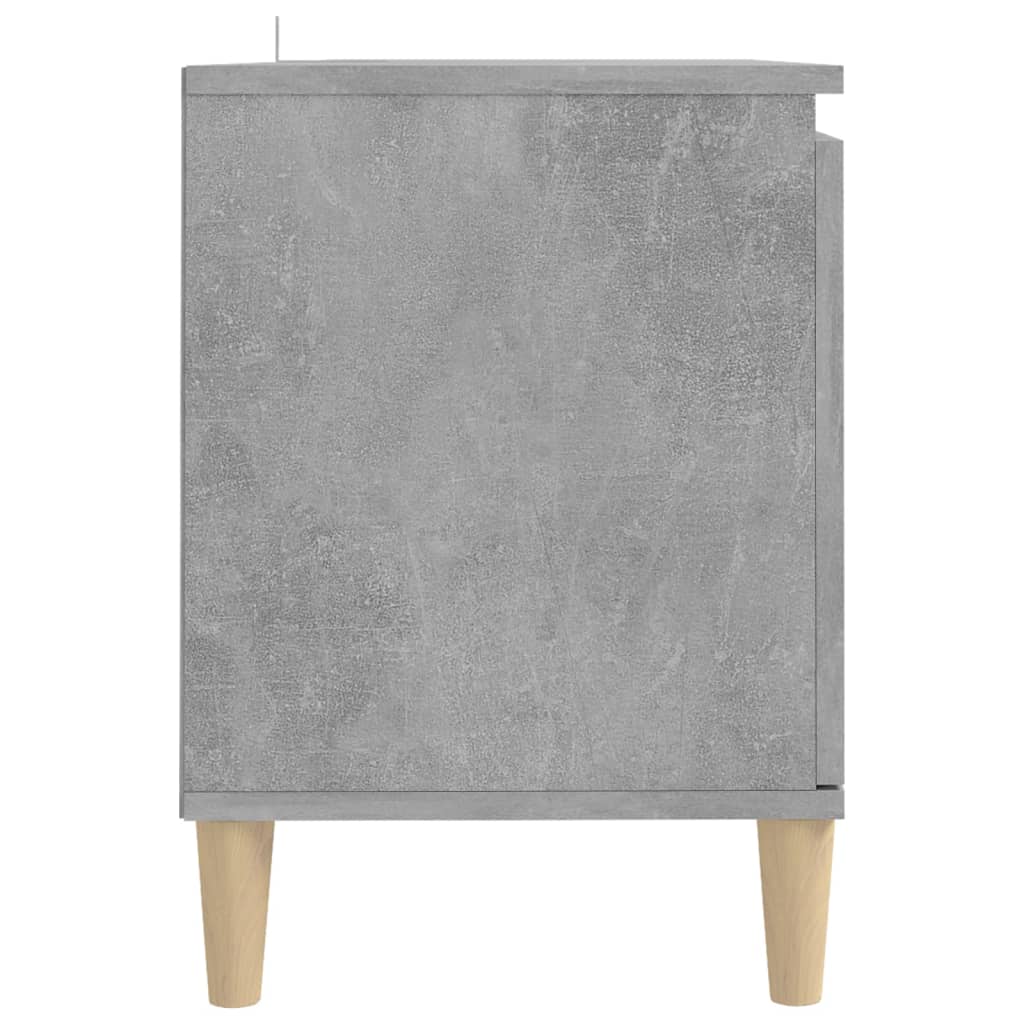 vidaXL Szafka TV z drewnianymi nóżkami, szarość betonu, 103,5x35x50 cm