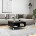 vidaXL Stolik kawowy, czarny, 60x60x30 cm, materiał drewnopochodny