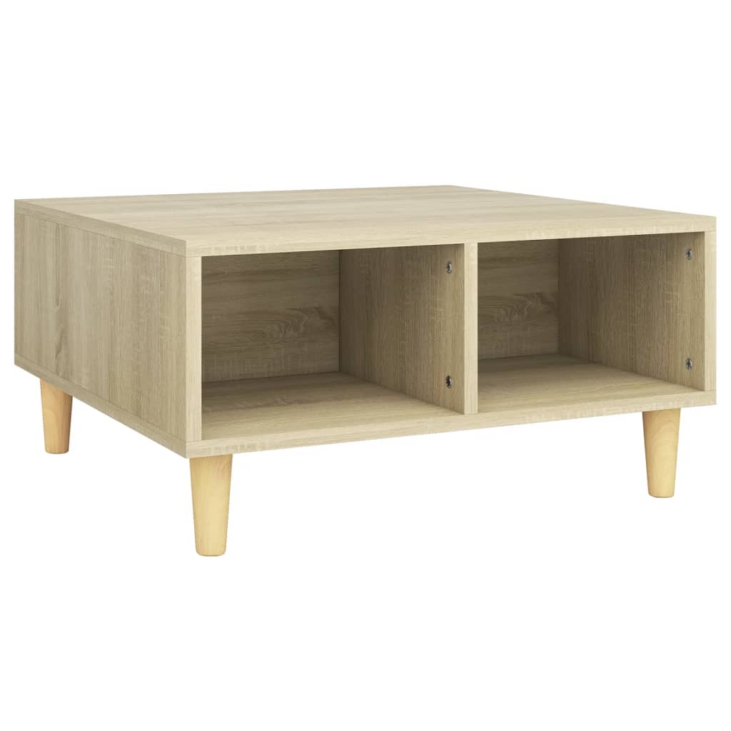 vidaXL Stolik kawowy, dąb sonoma, 60x60x30 cm, materiał drewnopochodny