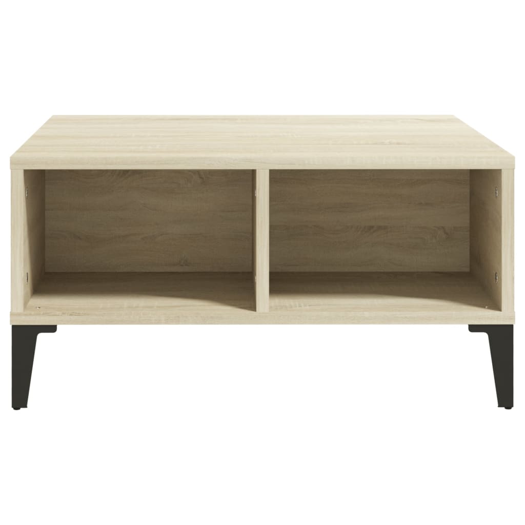 vidaXL Stolik kawowy, dąb sonoma, 60x60x30 cm, materiał drewnopochodny