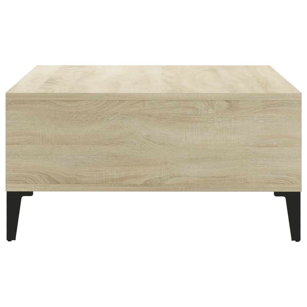 vidaXL Stolik kawowy, dąb sonoma, 60x60x30 cm, materiał drewnopochodny