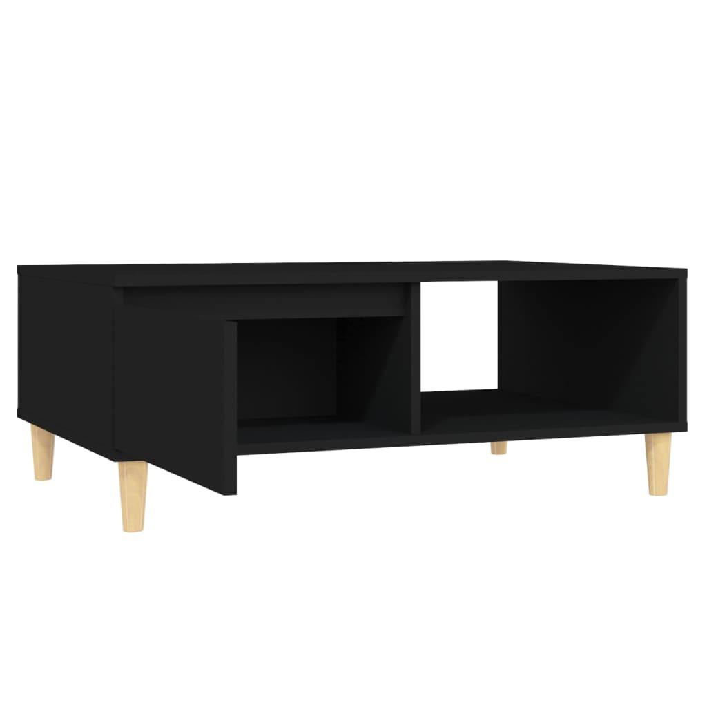 vidaXL Stolik kawowy, czarny, 90x60x35 cm, materiał drewnopochodny