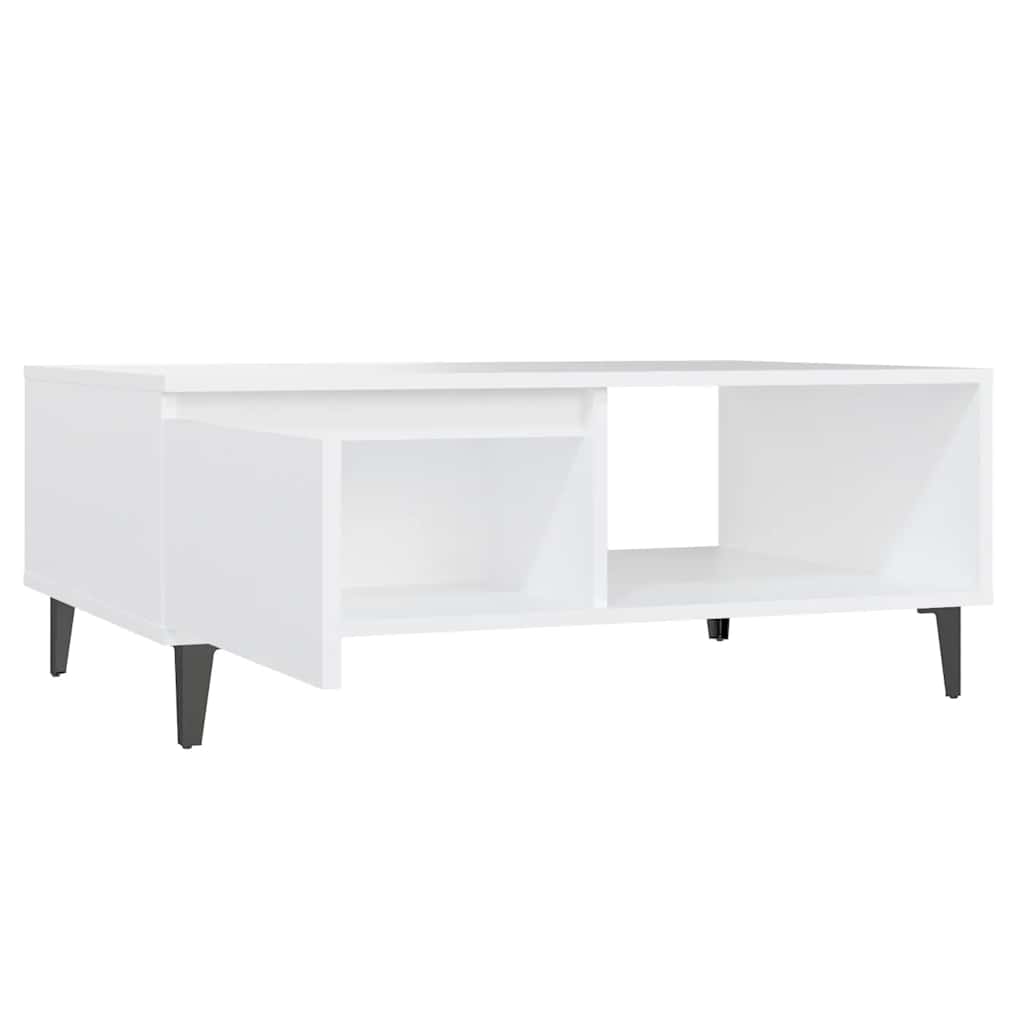 vidaXL Stolik kawowy, biały, 90x60x35 cm, materiał drewnopochodny