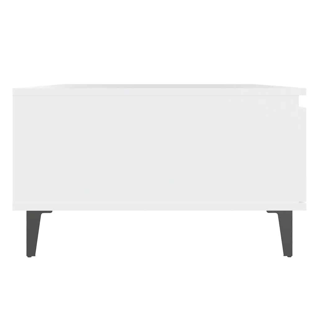 vidaXL Stolik kawowy, biały, 90x60x35 cm, materiał drewnopochodny