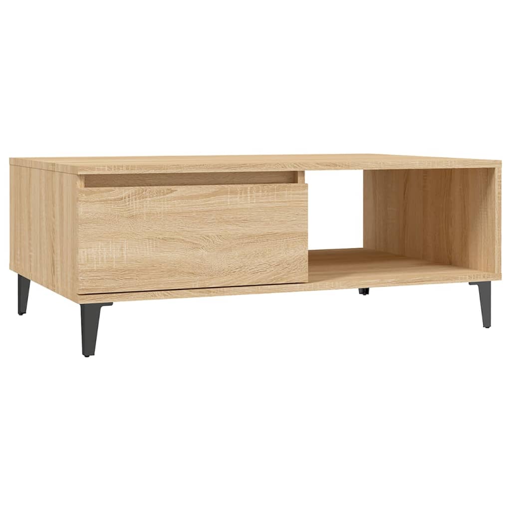 vidaXL Stolik kawowy, dąb sonoma, 90x60x35 cm, materiał drewnopochodny