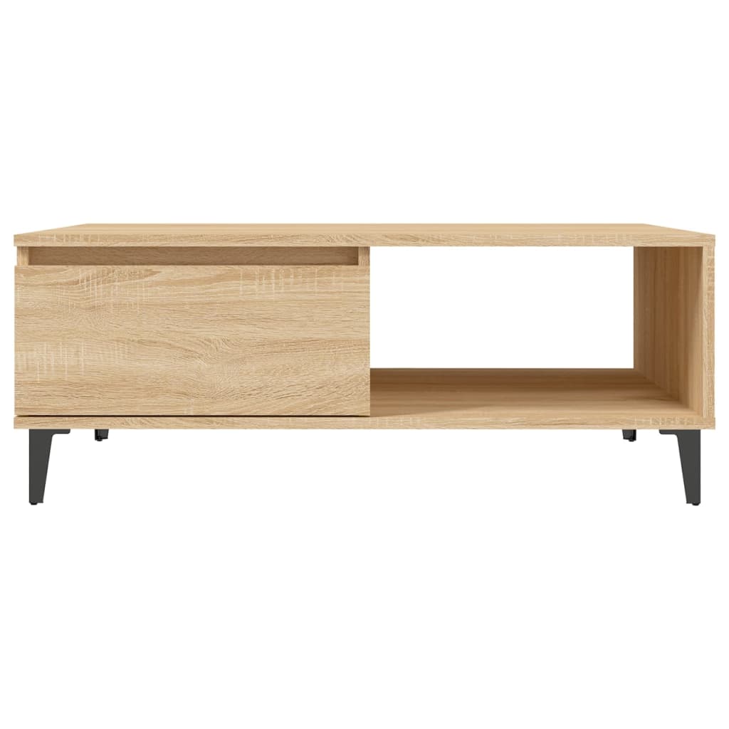 vidaXL Stolik kawowy, dąb sonoma, 90x60x35 cm, materiał drewnopochodny