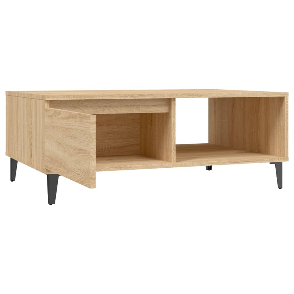 vidaXL Stolik kawowy, dąb sonoma, 90x60x35 cm, materiał drewnopochodny