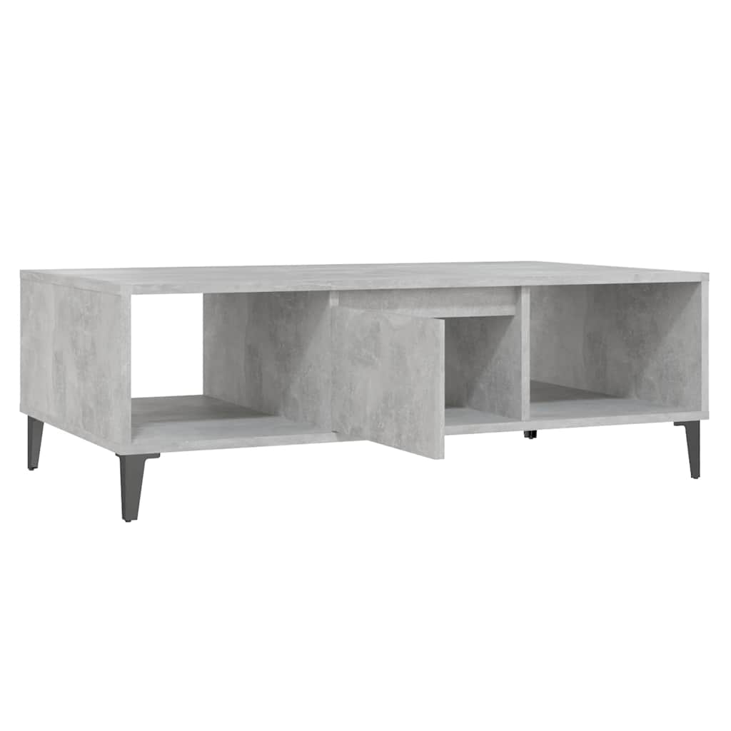 vidaXL Stolik kawowy, szarość betonu, 103,5x60x35 cm