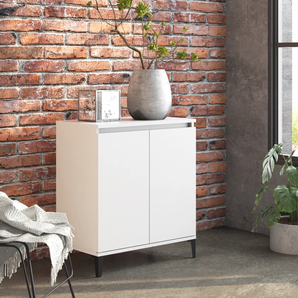 vidaXL Szafka, biała, 60x35x70 cm, materiał drewnopochodny