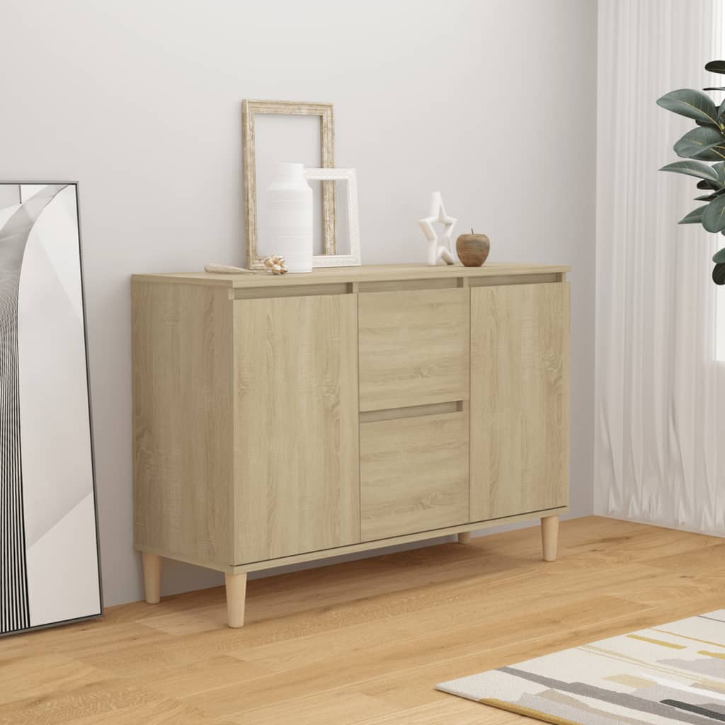 vidaXL Szafka, dąb sonoma, 101x35x70 cm, materiał drewnopochodny