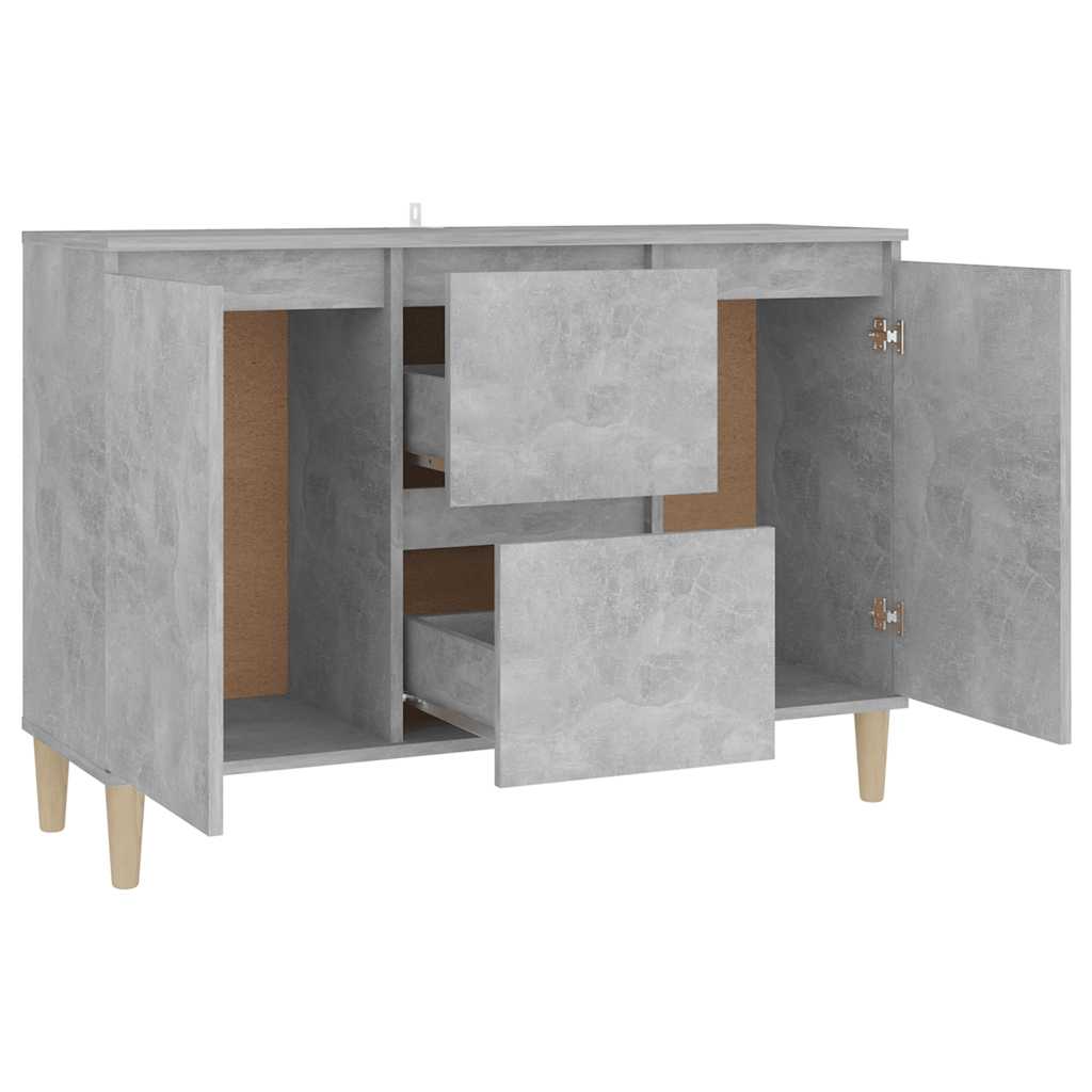 vidaXL Szafka, szarość betonu, 101x35x70 cm, materiał drewnopochodny
