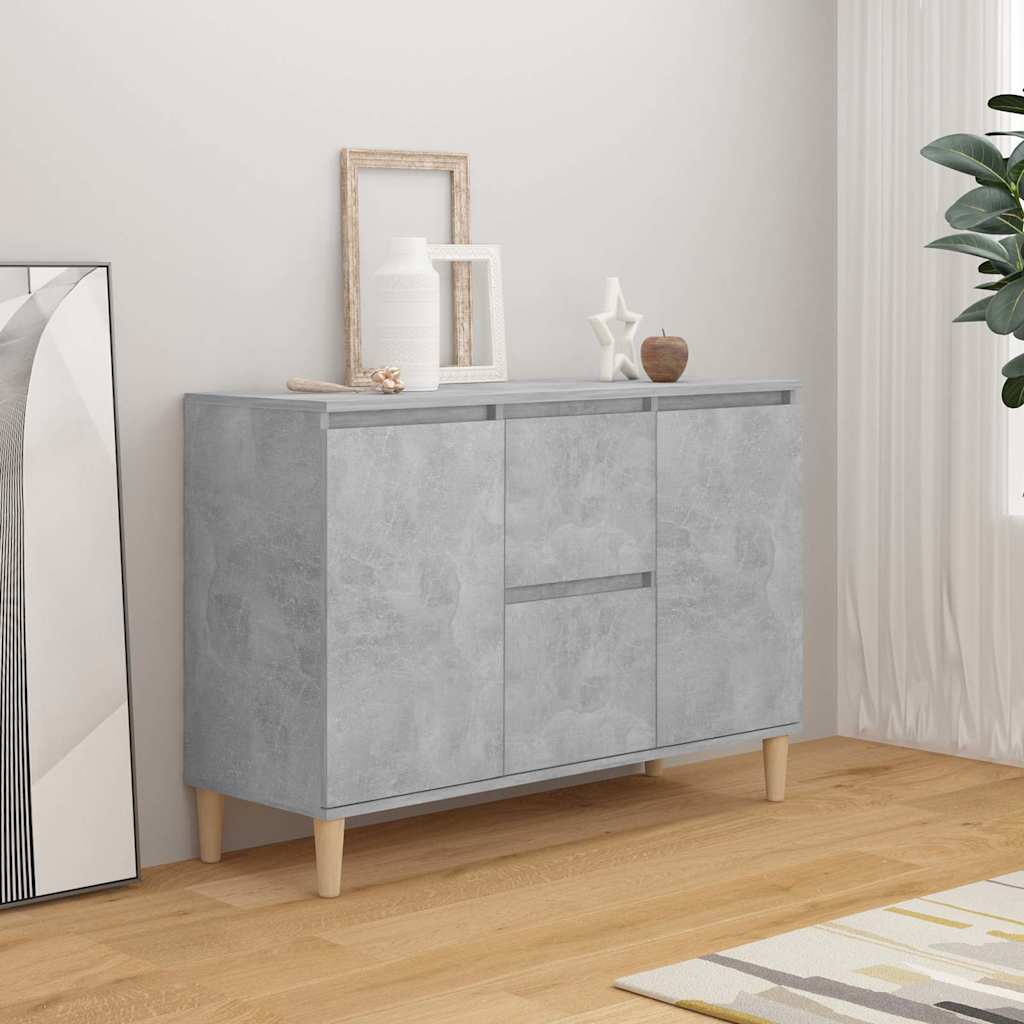 vidaXL Szafka, szarość betonu, 101x35x70 cm, materiał drewnopochodny