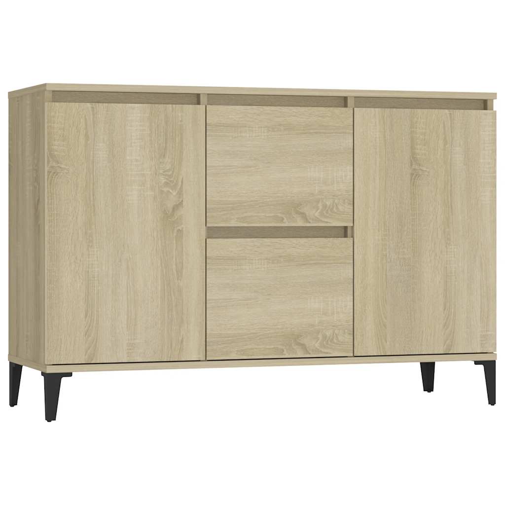 vidaXL Szafka, dąb sonoma, 102x35x70 cm, materiał drewnopochodny