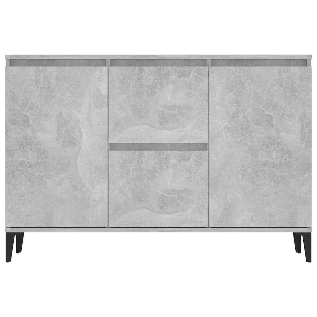 vidaXL Szafka, szarość betonu, 102x35x70 cm, materiał drewnopochodny