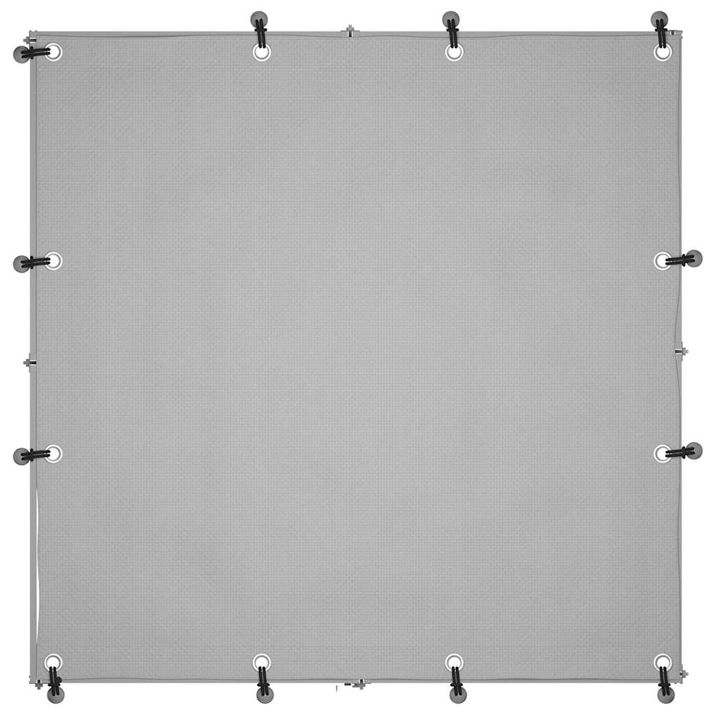 vidaXL Kojec dla psa, srebrny, 110x110x110 cm, stalowy